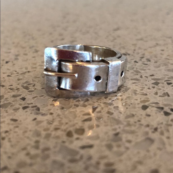 Jewelry - Sterling 💯 % Silver buckle ring.
